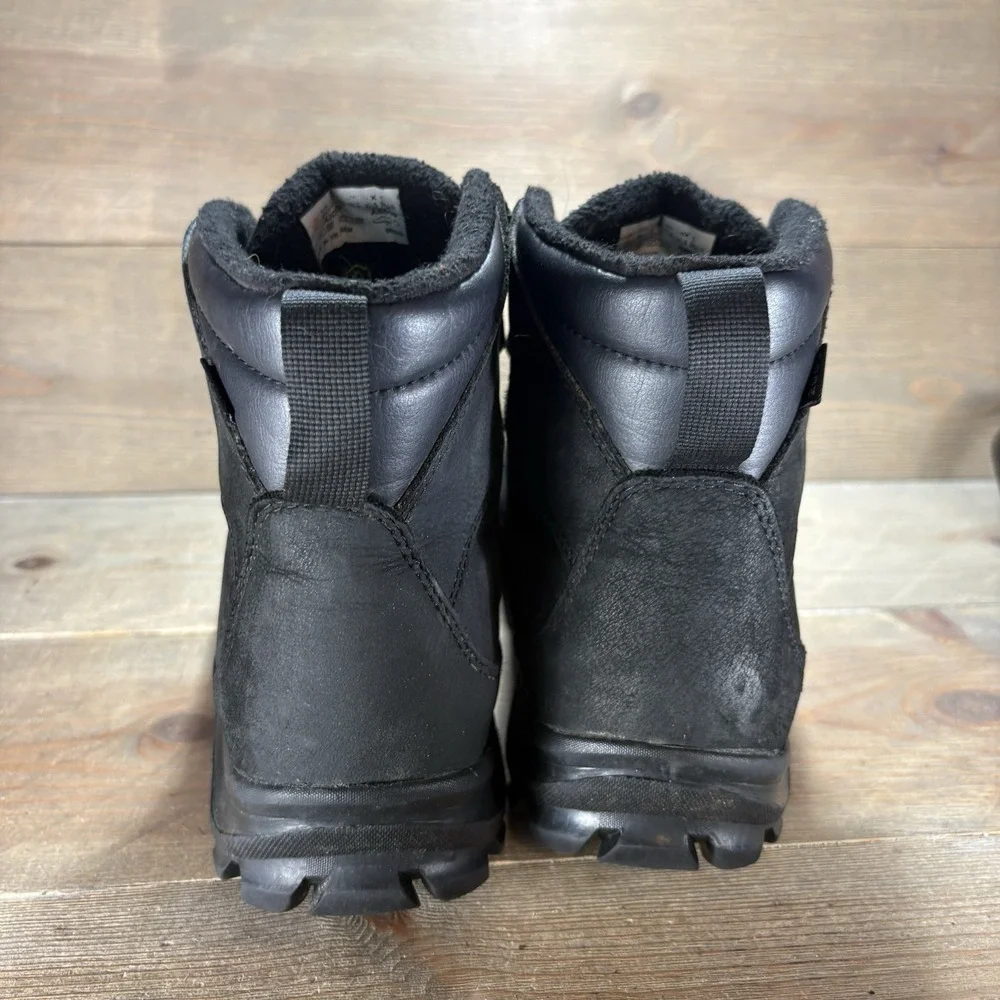 timberland chillberg mens size 9.5 shoes black leather waterproof snow boots